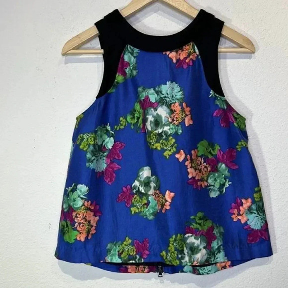 Anthropologie HD Paris Azusa blouse NWOT size 4 floral - Picture 2 of 5